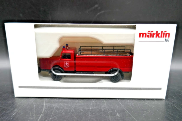 Jouet En Tôle Marklin - Gros Camion De Pompier Mécanique 40 Cm, échelle 1:16, Modèle 1939