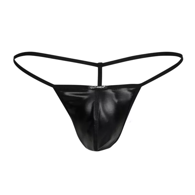 CUT4MEN - Gstring BlackLeatherette S - XL Hot Fashion Men Sexy String Schwarz