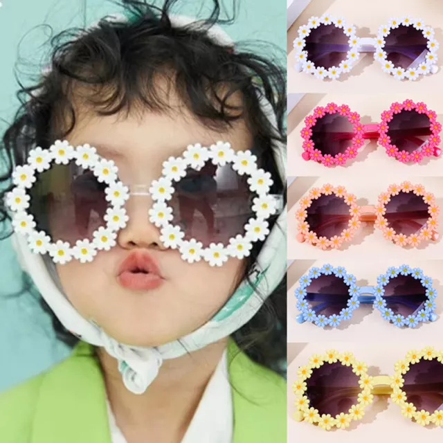 Kids Sunglasses Children Round Flower Sunglasses Girls Boys Baby Sport CH