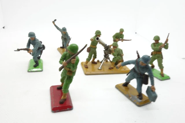 Lot De 6 Soldats Britains Vintage - Échelle 1:32, En L'état, Pour Collectionneurs