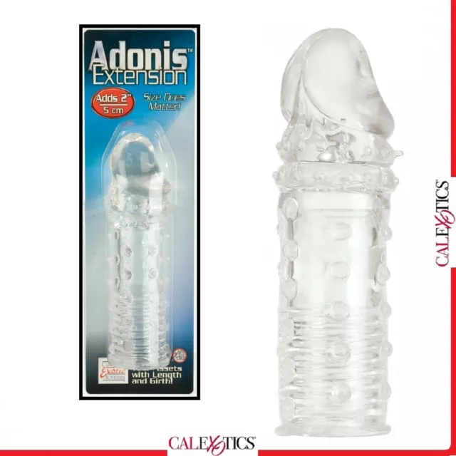 Toy Sex Prolunga fallica indossabile Adonis Extension Clear Penis Sleeve Guaina