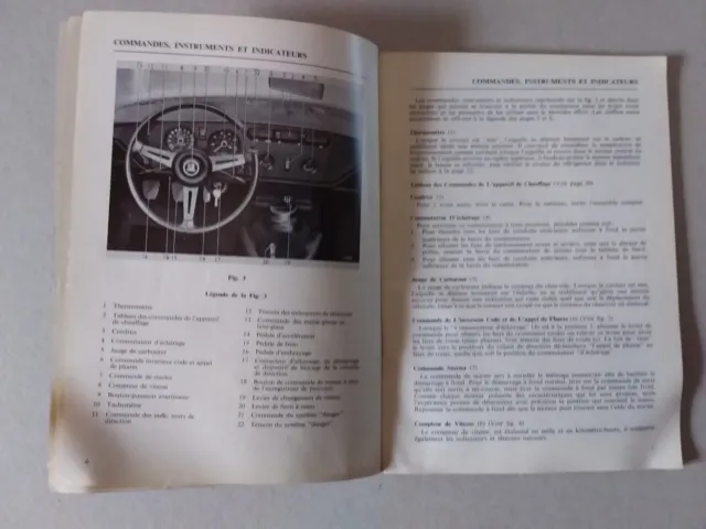 Spitfire Iv Libretto  Uso E Manutenzione In Francese  1973 3