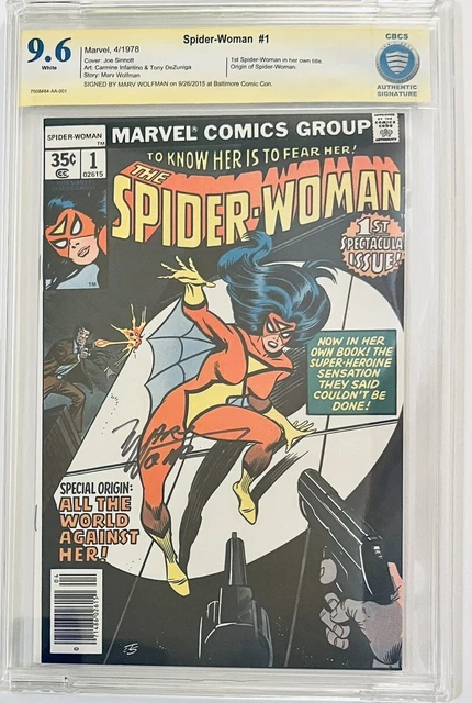 CBCS/CGC 9.6 SS Marvel Comic Spider-Women #1 Signed by Marv Wolfman