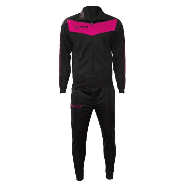 Tuta Uomo Donna Givova Fitness Esercizi Sport Pantalone Giacca Nero S M L XL 2XL