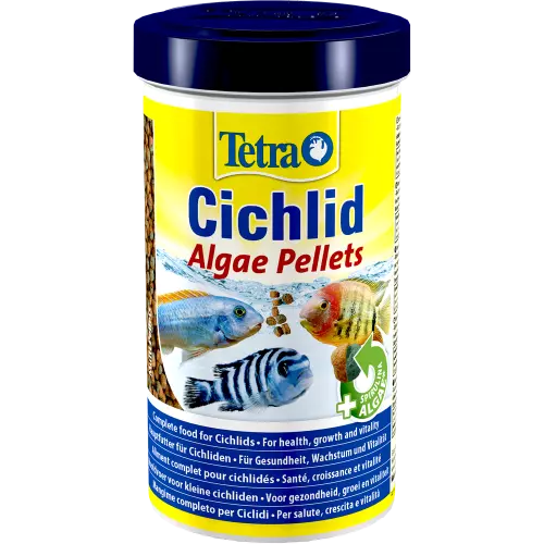 Mangime per pesci ciclidi pellets Tetra Cichlid Algae 500 ml