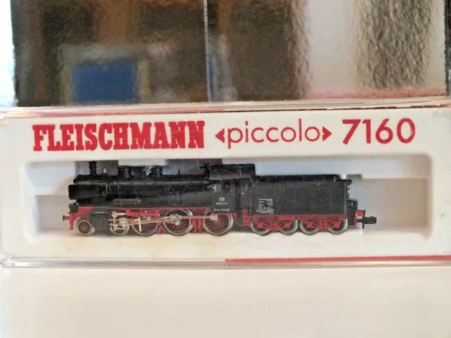 Fleischmann Piccolo 7160 scal N C.C. loco vapore DB 038 scatola e istruzioni