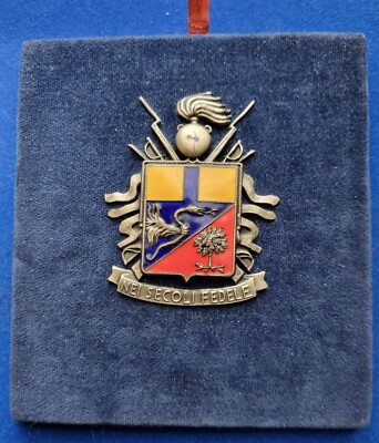 CREST TARGA SMALTI 1970 ARMA DEI CARABINIERI CARABINIERE ...NEI SECOLI FEDELE... 