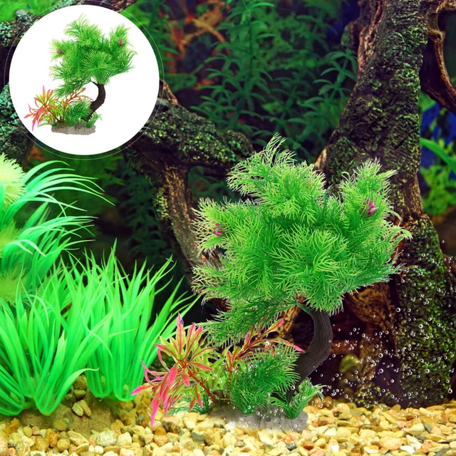 Piante Acquatiche Artificiali Per Acquario – Decorazione Realistica In Plastica, Colore Rosso