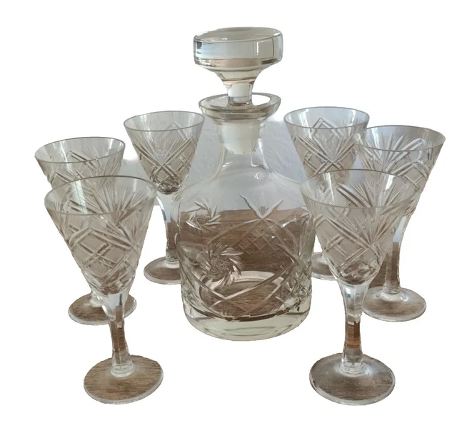 Service De 12 Verres En Cristal Franz August Knittel – Années 50 – Bohême – MARLENE – Neuf Boîte