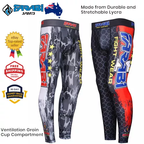MMA Men's Compression Thermal Tights Fitness Base Layer Gym Active Pants