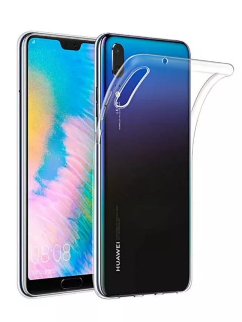 Funda de gel TPU carcasa protectora silicona para movil Huawei P30 Transparente