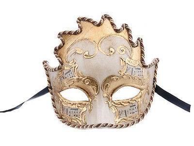 Mask from Venice Colombine Wolf Sun Symphony Mask Venetian Authentic 322