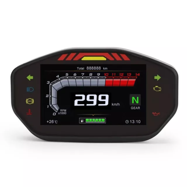 Compteur Vitesse Universel Pour Moto Tft For  Monster 797 Rectifier Guard 2017+