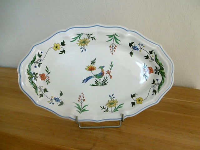 Dessous de plat en faïence de Gen motf oseaux de parads | Selency Dessous de plat en faïence de Gen motf oseaux de parads | Selency