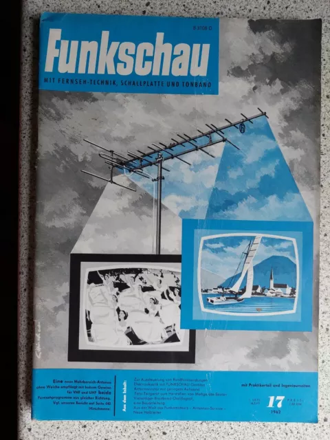 Funkschau, orig.  Magazin 1.September  1962  Heft 17.