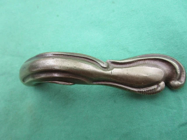 2 Paires De Poignées De Porte Empire – Rosace Carrée 7mm En Laiton Massif, Style Ancien