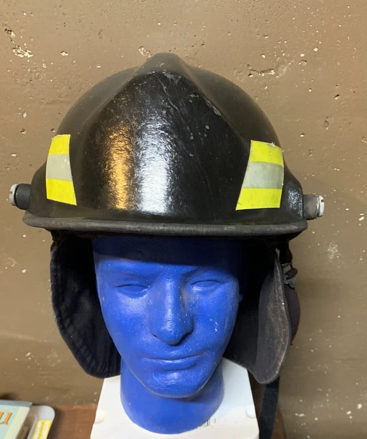 Nafeco Revolution LFH3711A-22 FIREFIGHTER HAT BLACK no face shield