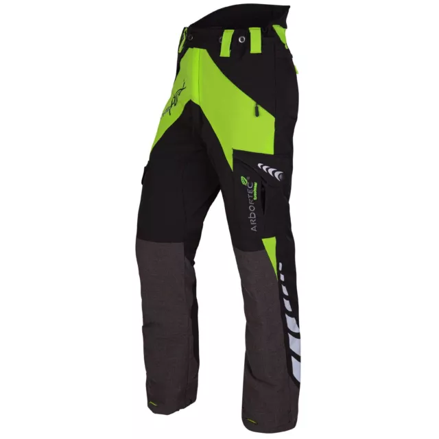 Arbortec Breatheflex Chainsaw Trousers Type A - Lime/Black