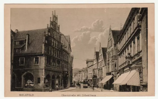 Bielefeld Obernstraße and Crüwellhaus circa 1920