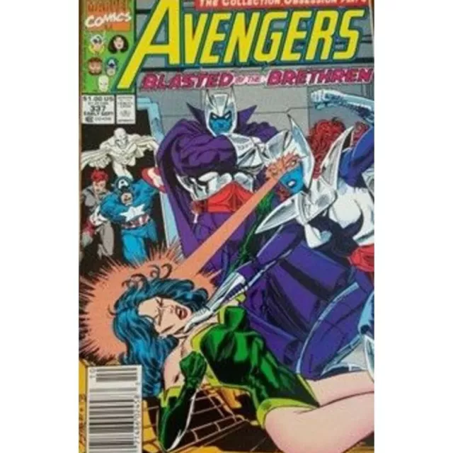 Avengers (1963 series) #337 Newsstand in Fine minus condition. Marvel comics [k}