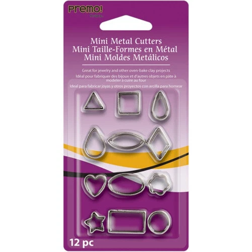 (Geometric) - Polyform AMM-C Premo Mini Metal Cutters 12-Pkg-Geometric