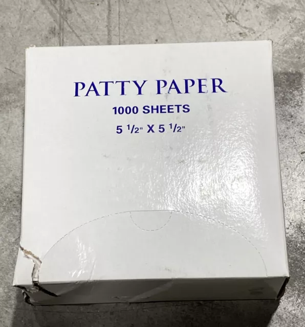 (1000 SHEETS) PATTY PAPER 5.5" x 5.5" HAMBURGER/DELI POP UP SHEETS/ USA MADE New