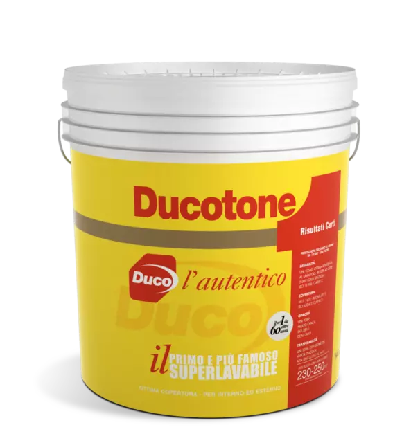 Pittura Murale Ducotone Classico - Bianco - L.14 - Superlavabile - Duco