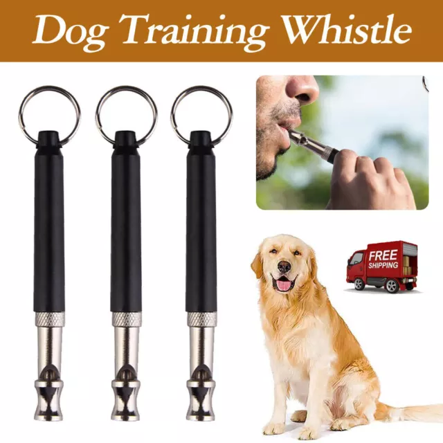 Dog Whistle Training UltraSonic Silent Adjustable SuperSonic Pitch Puppy Pet