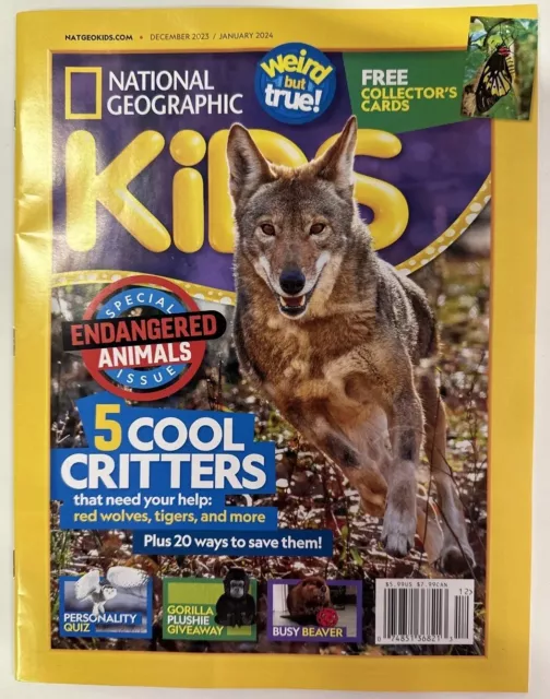 NATIONAL GEOGRAPHIC KIDS Magazine Dec 2023 Jan 2025 5 Cool Critters 10