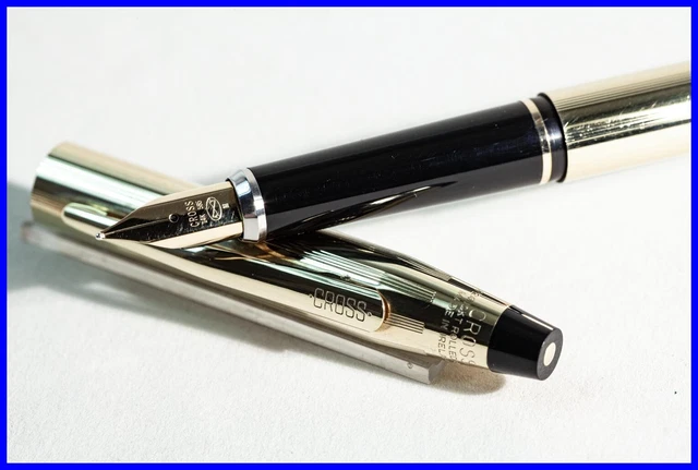 Stylo Plume Cross Classique Century V20 - Plume 14K Or Roulé, Largeur B, Réservoir