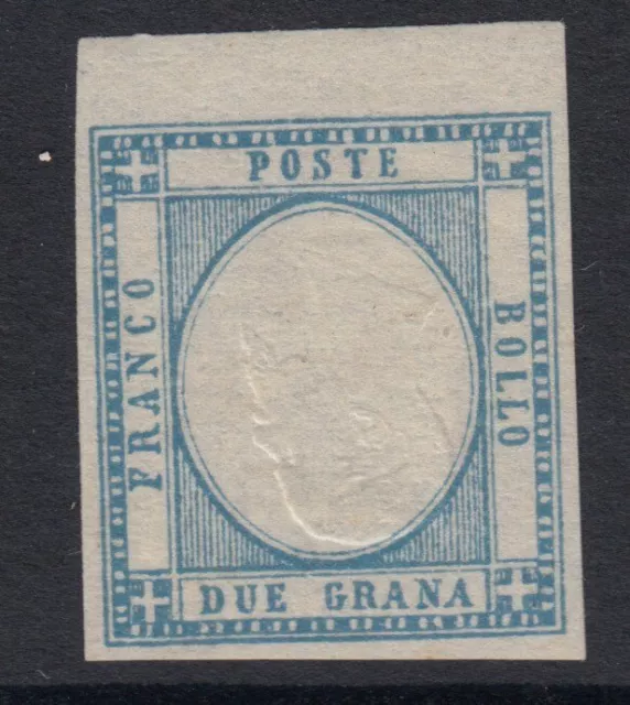 NEAPOLITAN PROVINCES ( Italy) :1861 2g pale blue INVERTED HEAD SG 11a mint