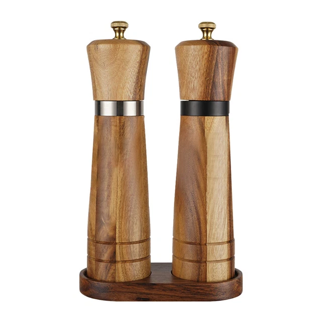 Set mulini per sale e pepe, sale e mulino per pepe spento, Leich B5F6