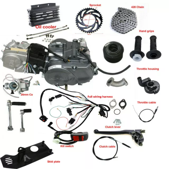 Lifan 140cc Engine Motor Kit Pit Dirt Bike XR50 CRF50 ATC70 SSR 125cc CT110 CT90