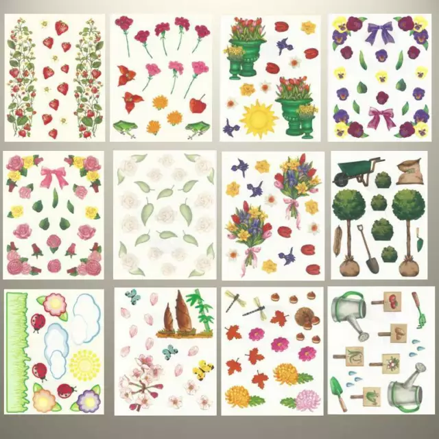 Creative Memories - FLOWERS & GARDENING BLOCK STICKERS - VARIETY TO CHOOSE