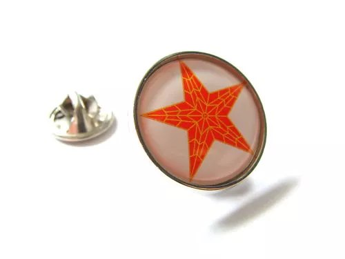 Russian Kremlin Star Ruby Stars Lapel Pin Badge Gift