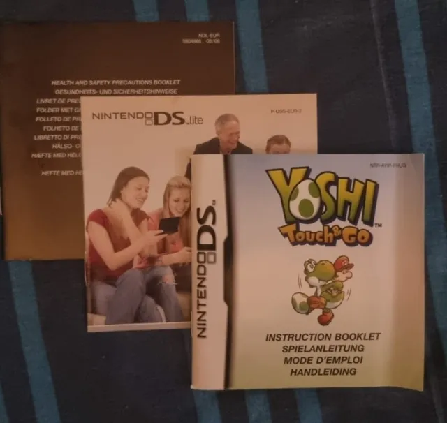 Yoshi Touch & Go instruction booklet and inserts For nintendo DS lite (NO GAME)