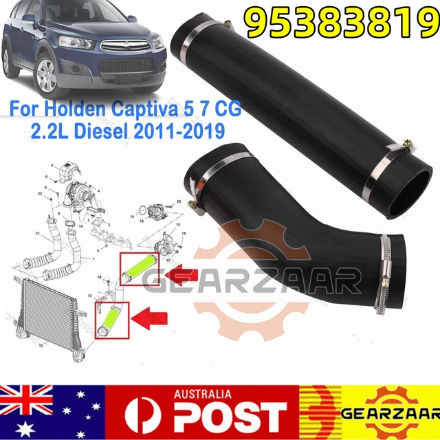2 TURBO INTERCOOLER Hose to Throttle Holden Captiva 5 7 CG 2.2L Diesel