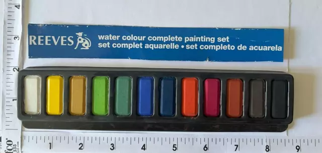 REEVES 12 Water Colors Watercolor Palette Painting Set (No Box) Water Colour