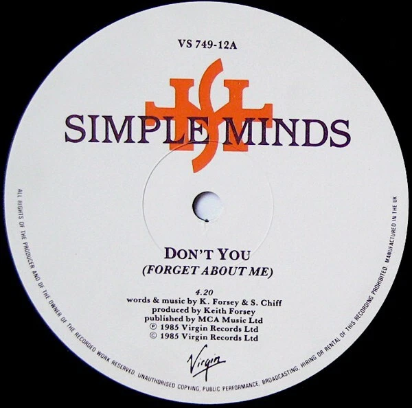 SIMPLE MINDS - Don't You (Forget About Me) (12", Single) EUR 25,52
