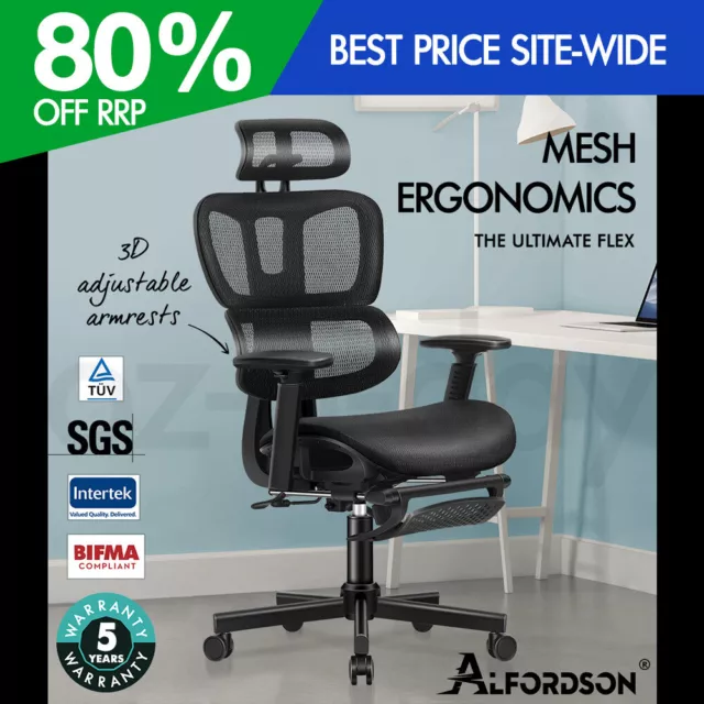 ALFORDSON Ergonomic Office Chair Mesh Executive Seat Work Computer Gaming