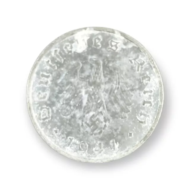 1941 A Germany 10 Reichspfennig Coin KM-101 WWII Third Reich Nazi German Zinc
