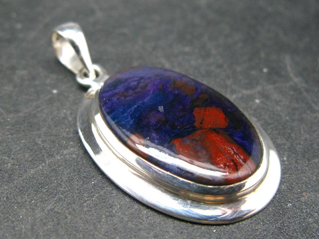 Bustamite Silver Pendant from South Africa - 1.6" - 5.5 Grams