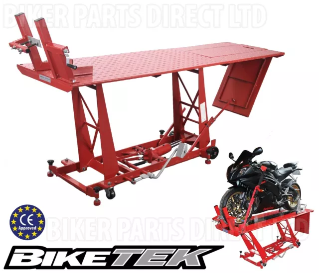 Hydraulic Motorcycle Mechanics Garage Workshop Lift Table Heavy Duty Bench 450kg