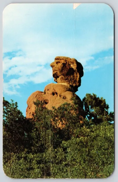 Old Scotchman Harry Lauder Rock Formations Garden Gods Pikes Peak Colo Postcard