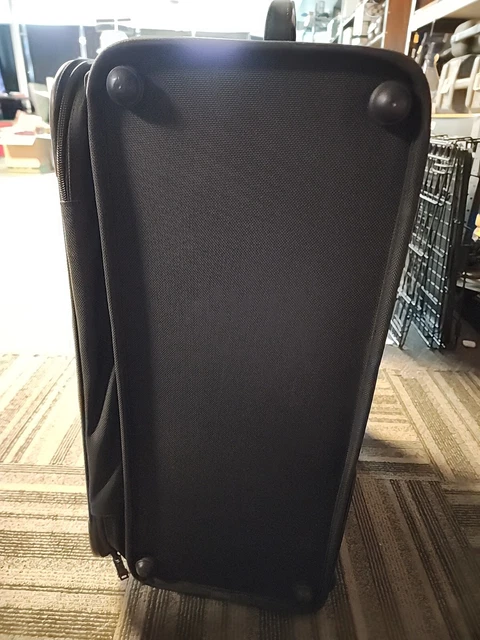 TUMI 23"  Black Nylon Carry On luggage rolling wheeled suitcase upright Alpha. 2