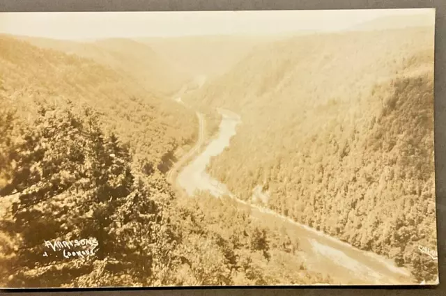 Wellsboro PA Real Photo Postcard Harrison's Lookout & State Park SHIPS FREE