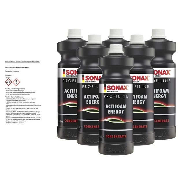 6x1 LITRO SONAX PROFILINE ACTIFOAM ENERGY DETERGENTE SCHIUMA SHAMPOO DETERGENTE