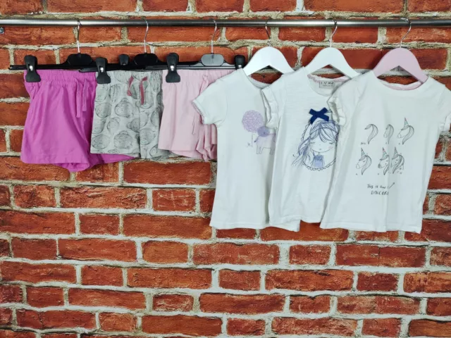 GIRLS BUNDLE AGE 3-4 YEARS NEXT GAP etc SHORTS TOP T-SHIRT CASUAL KIDS SET 104CM