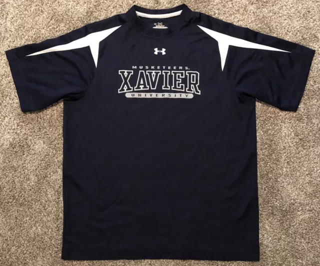 Xavier Musketeers NCAA College Basketball Under Armour T-Shirt Adult Medium READ