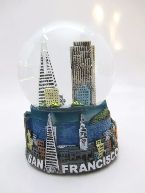 Miami Florida Snow Ball Poly Snowglobe Souvenir Beach Skyline